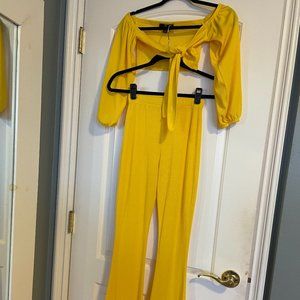 Missguided Yellow Co-ord Set